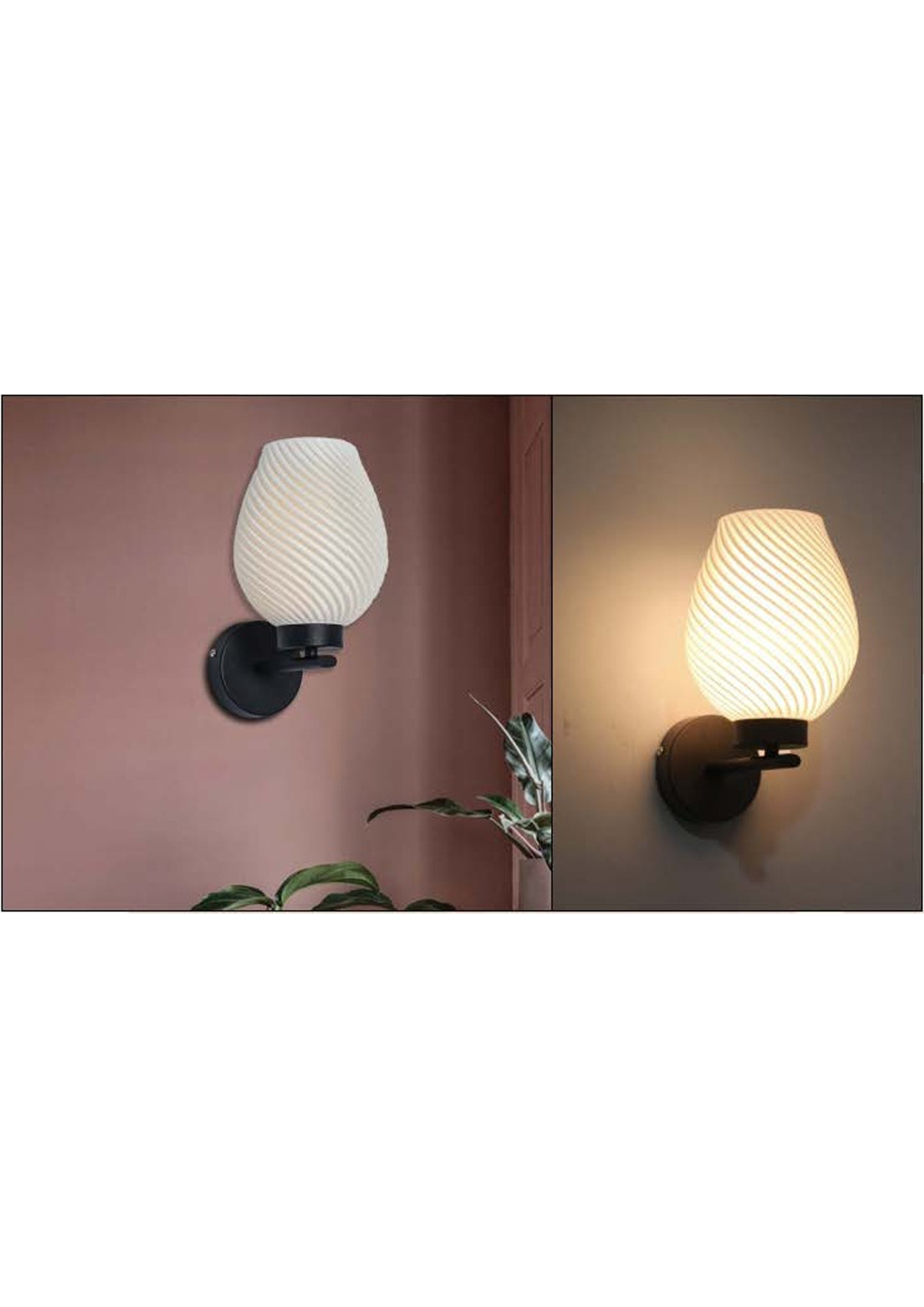 Beyond Lights - White Swirl Sconce- GL